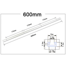 Silver T Track T Slot Miter Jig Tools for Woodworking Router Easy to Install