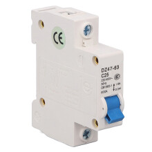 Mini Leistungsschalter (1 polig) für DIN Schienenmontage, 6000 A Abschaltvermögen, 230 V/400 V, 25 A