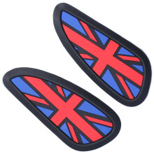 Rubber Fuel Tank Sticker Pad Protector for Bonneville T100 T120 Bright Red