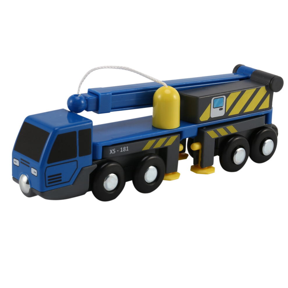 Multifunctional Train Toy Set Accessories Crane Truck Toy Vheicles Kids Toy Compatible With Wooden Tracks Railway 6031396528544