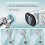 Digital Display Adapter Shower  Holder Home Bathroom Electroplating Dual Display Temperature Readings Digital Shower 2