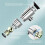 Digital Display Adapter Shower  Holder Home Bathroom Electroplating Dual Display Temperature Readings Digital Shower 3