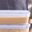 1pc 1.6L Capacity Food Storage Container Reusable Food Storage Box Flip Top Bread and Kitchen Organizer Multi- Function 2