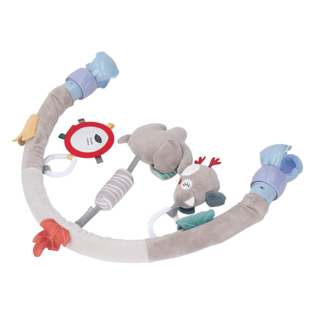 Baby Stroller Arch Toy Elephant Plush Clip-On Bouncer for Bassinet & Crib