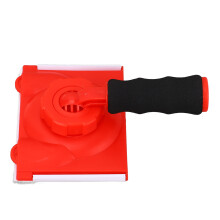 Kanten-Trimmer für Malerarbeiten Rot. Griff mit Pads, Handschuhe