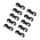 10Pcs Bike Cable Clips Rotating Hooks MTB 7