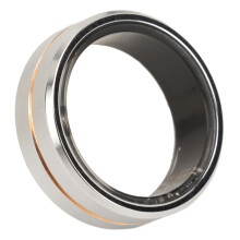 Silver Waterproof Smart Ring with 18mAh Battery, Fitness & Sleep Tracker