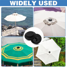 Lot de 2 Embouts de Rechange pour Parasol de Terrasse, Capuchon à Vis Supérieur pour Poignée de Mât