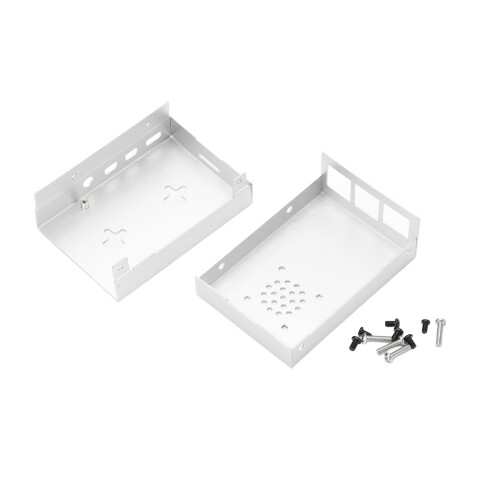 Case for Raspberry Pi 4B Aluminum Alloy Shell Protective Casing Enclosure Housing Silver