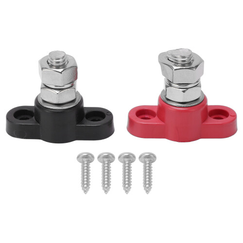 Power Distribution Block with M8 Studs 2 Colors Robust Easy Installation for Solar Trucks Buses DC 48V