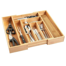 Extendable Cutlery Tray Expandable Storage Organizer Kitchen Drawer Holder Tray Insert Cabinet Utensil Box Makeup Toys