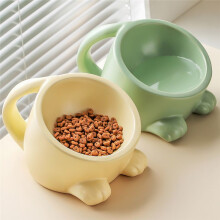 Ceramic Pet Bowl Gardening Outdoor Cat Dog Bowl Non-Slip Pet Feeding Dish for Cats Dogs