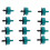 8L Drip Emitters 100Pcs for 4/7 Hose Irrigation 1