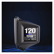 Car HUD Display OBD GPS Speedometer Dual System with 270 Rotating 2 Inch LCD Overspeed Alarm