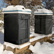 Winter Bee Hive Wrap for 8 and 10 Frame Hives, Adjustable Beehive Wrap Beekeeping Supplies, 600D Oxford Insulated Cover