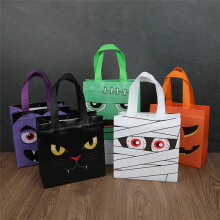 Halloween Party Gift Bags Pumpkin Non-Woven Candy Snacks Bag Halloween Party Home Decor Supplies Kids Favors