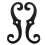 Cast Iron Shutter Fasteners Shutter Dog Holders External Shutter Tieback Hardware Including Mounting Screws 6