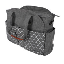 Waterproof Geometric Print Diaper Bag 40x29cm with Tissue & Pacifier Case