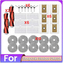 30 Pezzi Spazzola Sacchetto Filtro Polvere e Panno Mop Set per Blaupunkt Bluebot Aspirapolvere Parti di Ricambio
