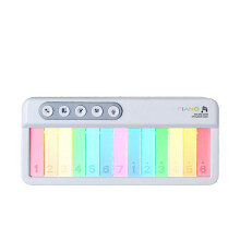 Piano voor Kinderen met Regenboogverlichting, Draagbaar Reispiano-Keyboard voor Peuters, Draagbaar Muziekinstrument Speelgoed