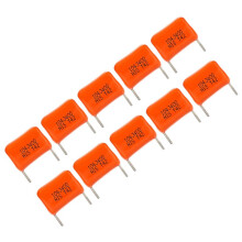 10Pcs 400V 104J Orange Drop Capacitors Guitar Tone Capacitor for Electric Guitar & Bass