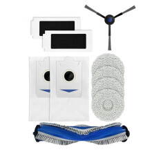 Suitable for T30S/T30S COMBO Accessories, Main Brush, Side Filter, Dust Bag, Mop, Consumables