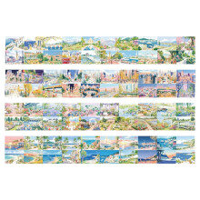 4 Rollen/Set „Fun Landscape Series" - Kreatives Landschaftsklebeband B