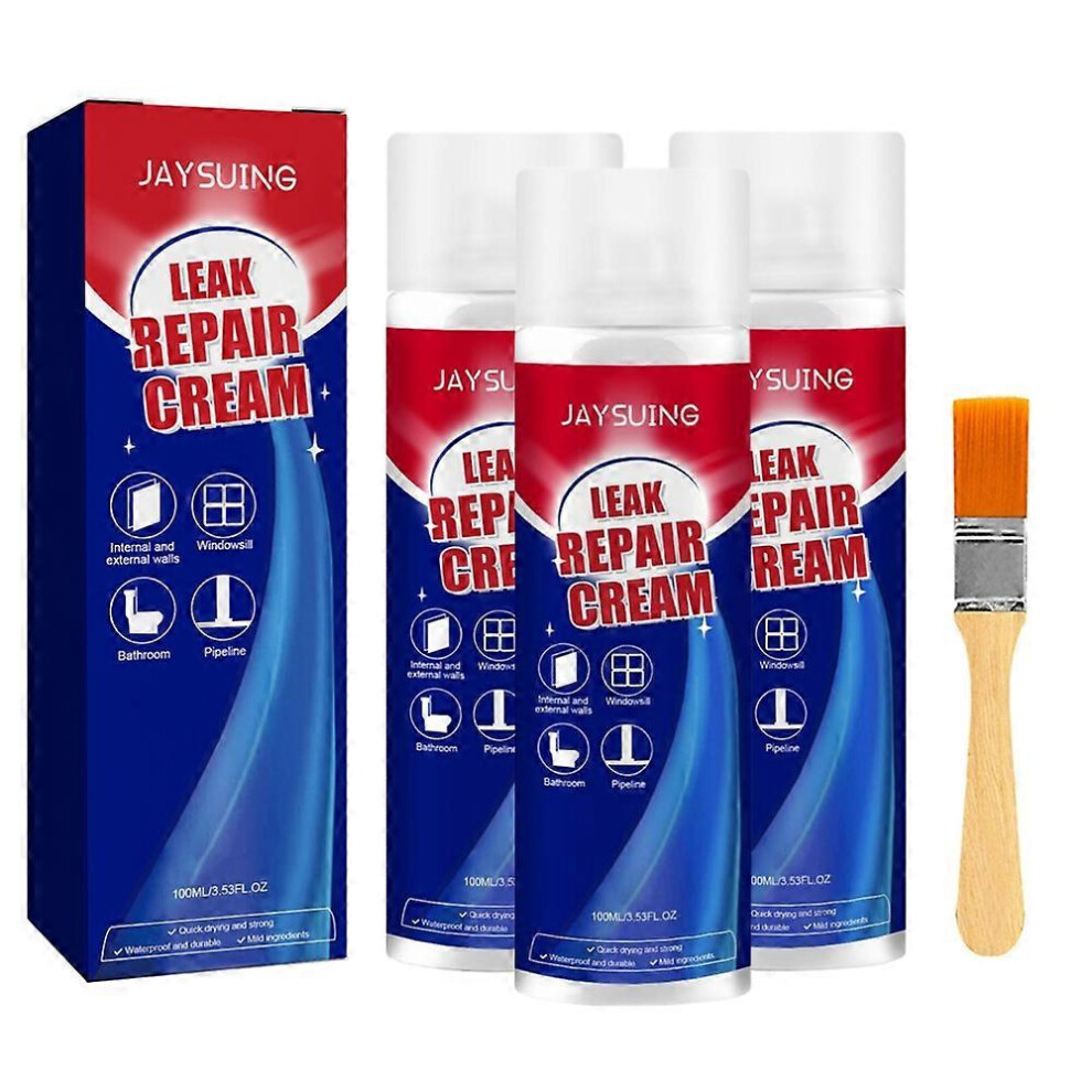 (3Pcs) 1-3 Bottles Leak Repair Waterproof Sealant Spray With Brush 100Ml 5996097095584