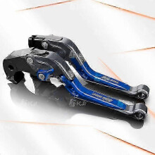 (Grey-Blue) Kawasaki Ninja 650/ER6N 2017+ Verstellbarer Klapp-Kupplungs-Bremshebelsatz