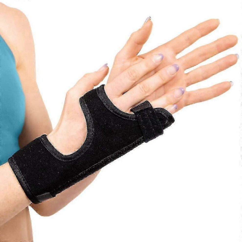 (Medium) Ulnar Gutter Splint for Boxer's Fracture, Broken Finger Pain Relief, Pinky & Ring Trigger Support