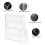 Washi Tape Organizer, 4 Drawers Stackable Plastic Washi Tape Box Organizer Storage, Clear Storage Drawers 3