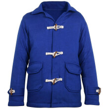 (Royal Blue, 9-10 Years) Giacca a vento con maniche in pile per bambini e bambine dai 7 ai 13 anni.