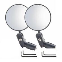 Adjustable 360 Degree Bicycle Mirror, Cycling Rear View Handlebar Mirror, Bike Accessories Round