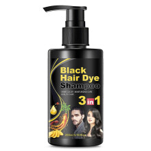 (3pcs) 3-in-1 Instant Black Hair Dye Shampoo for Gray Hair, 200ml Long-Lasting Color for Men & Women