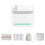 (Blue) Portable 57mm Bluetooth Thermal Printer for Android iOS Mobile Printing 1