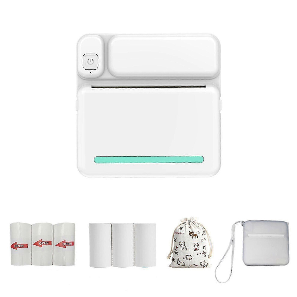(Blue) Portable 57Mm Bluetooth Thermal Printer For Android Ios Mobile Printing 5996097097939