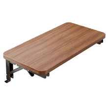 (Walnut wood) Foldable Bedside Shelf Organizer, Under-Bed Storage Mat for Space Saving