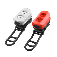 Kit D'Éclairage Vélo Étanche, Rechargeable TYPE-C, Feu Arrière Magnétique Multimodal pour le Cyclisme Nocturne