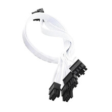 (18White, 0.4m) PCI-E 5.0 12VHPWR RTX4090 Splitter Extension Cord for Corsair AX760I/AX860