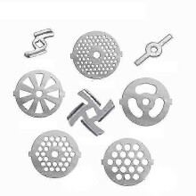 (8 pcs) Ensemble de lames et de grilles en acier inoxydable pour hachoir à viande, couteau croisé 5 mm/7 mm et grille perforée