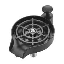 (grey, 16.5cmx7.6cmx12cm) Accessoire de rinçage des verres pour évier de cuisine noir, idéal pour les restaurants.