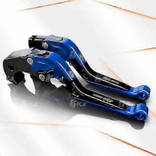 (Blue-Black) Kawasaki Ninja 650/ER6N 2017+ Verstellbarer Klapp-Kupplungs-Bremshebelsatz
