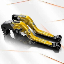 (Gold) Kawasaki Ninja 650/ER6N 2017+ Verstellbarer Klapp-Kupplungs-Bremshebelsatz