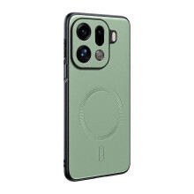 (Green) Custodia per Oppo Find X9 Pro 5G con cover in pelle, TPU e PC MagSafe