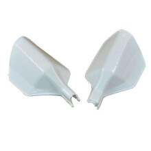 (White) Yamaha XT350 XT600 XTZ750 Tenere 750 600 660Z TT350 TT600 Plastic Brush Handguard Set, 6 Colors