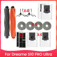 16 Stuks Roller Brush Filter Mop Cloth Stofzakset voor S10 Pro Ultra Stofzuiger Accessoires Vervangende Onderdelen