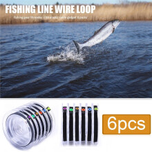 6 Stück Tippet-Spulen, Zarte Nylon-Vorfachhalter für Fliegenfischen, Elastisches Vorfachseil, Ersatz-Angelwerkzeug