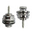 4pcs Guitar Strap Lock Buttons Flat  Heavy Duty Metal Security Straplocks for Guitar 5