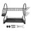 2-Tier Iron Dish Drying Rack, Large Capacity, Space Saving Organizer 3
