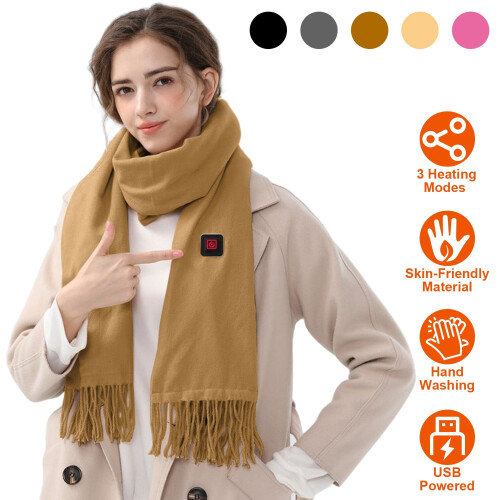 Heated Neck Scarf USB Powered 3 Heat Settings 1